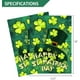 ANLEY Double Face Premium Joyeux Drapeau de Jardin de Jour de St. Patrick, Chapeau Vert avec des Drapeaux de Jardin Décoratifs de Trèfle -18 x 12,5 Pouces – image 4 sur 7