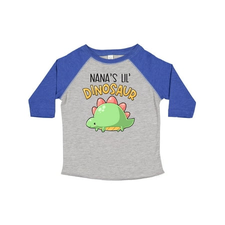 

Inktastic Nana s Lil Dinosaur with Cute Stegosaurus Gift Toddler Boy or Toddler Girl T-Shirt
