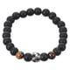 thumbnail image 3 of Pulsera de piedra natural, pulsera de cuentas elásticas, pulsera con dijes de baloncesto, 3 of 7