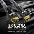 thumbnail image 1 of Cable Sanus SS21HDMI32-B8 HDMI Ultra High Speed 3 Metros, 1 of 1