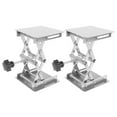 thumbnail image 1 of 2X Scientific Lab Jack-100 x 100mm Stainless Steel Lab Stand Table Rack Scissor Lab-Lift Lifter for Science Experiment, 1 of 8