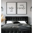 thumbnail image 4 of Rise Up and Create Set of 2 Posters 18 x 24 Inches Minimalist Art Typography Art Bedroom Wall Art Romantic Gift Home Wall Art Poster, 4 of 5