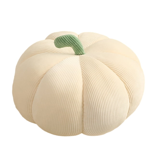 Almohadas de Tirado de Otoño Almohadas Decorativas en Forma de Calabaza Lindo Cojín para la Decoración de Otoño, Algodón Polipropileno Suave 18x8cm Marrón Regalo de Fiesta de Oficina en el Hogar