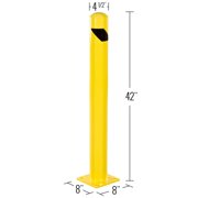 Guardian Steel Safety Barrier Bollard 4.5in x 4.5in x 42in