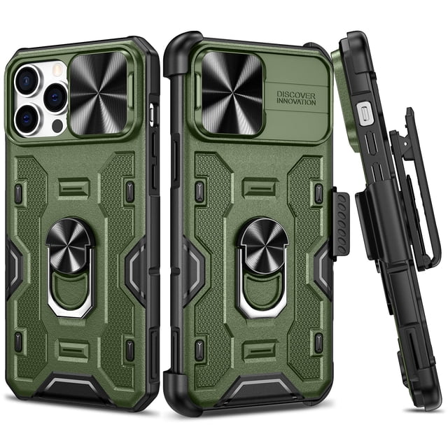 Funda para teléfono móvil VEGO iPhone 13/12 Pro Max, verde