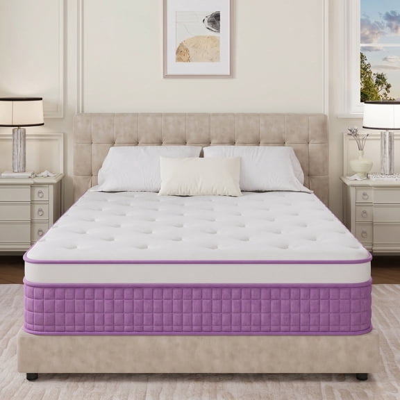 Sailvan 12 inch Queen Mattressin a Box, Medium Firm Spring Mattress with Memory Foam