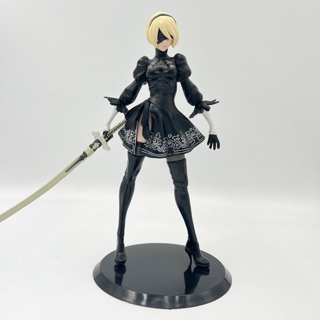 28CM NieR:Automata 2B Anime Girl figura YoRHa No.2 tipo B figura de acción NieR YoRHa 2B estatuilla modelo coleccionable muñeca juguetes regalos Gong Bohan LED