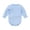 Light Blue, variant on Busydd Baby Girl Romper 0-24 Months Long Sleeve Round Neck Cotton Infant Boy Clothes Comfy Breathable Solid Color Baby Romper Onesie 0-3 Months