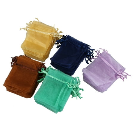 Sodial 100 X Organza Wedding Favour Bags Jewellery Pouches 7cm 9cm Sodial 100 X Organza Wedding Favour Bags Jewellery Pouches 7cm 9cm