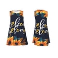 thumbnail image 7 of Yiaed Sunflower Welcome A Print Women's Sleeveless Dress, Loose Fit Summer Dress, Casual Sleeveless Dress for Women, 7 of 7