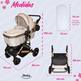 thumbnail image 2 of Carriola 6 En 1 | Base Mecedora | Autoasiento | Amalfi Ibaby caqui, 2 of 10