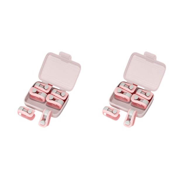 Inteprter 12x Clips de edredón de moda para un toque elegante para el clip de artesanía Clip de plástico Sujetador de abrazadera Precisa rosa rosa 2Conjunto