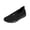 Black, variant on Willtoo Orthopedic Womens Square Toe Slip‑On Casual Flats Breathable Knit Mesh Upper Walking Shoes Lightweight Platform Sole Sneakers