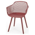 thumbnail image 5 of Christopher Knight Home  Poppy Outdoor Modern Dining Chair (Set of 2) Red 23.20" W x 21.00" L x 32.00" H, 5 of 5