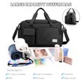 thumbnail image 4 of IvyH Large Travel Duffel Bag Gym Bag with Shoes Compartment and Wet Pocket,Portable Waterproof Lightweight Weekender Tote Duffle Bag for Women Men, 4 of 8