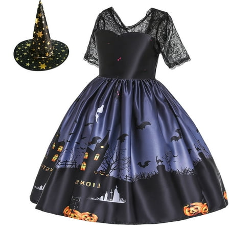 

Sobgg25 Child Kids Dance Dress Gown Girls Pageant Girls Dress&Skirt Hat