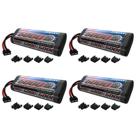 Offshore Star - Venom 7.2V 5000mAh 6-Cell NiMH Battery with Universal Plug (EC3/Deans/Traxxas/Tamiya) x4 Packs
