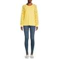 thumbnail image 5 of Nine.Eight Women Casual Long Sleeve Round Neck Statement Pullover Sweatshirt, 5 of 5