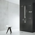 thumbnail image 3 of VIGO Orchid 39 in. H x 4 in. W 2-Jet Shower Panel System with Adjustable Square Head and Hand Shower Wand in Stainless Steel, 3 of 10