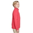 thumbnail image 3 of Youth Zone Sonic Heather Performance Quarter-Zip - SP RED HEATHER - S, 3 of 3