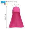 thumbnail image 2 of Uxcell Sun Shade Hat Neck Shade, 3 Pack Cooling Skull Cap Fishing Hats for Hiking, Dark Gray Rose Red Fluorescent Green, 2 of 6