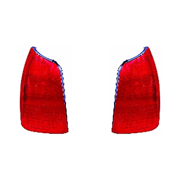 Carlights360 For 2000 2005 Cadillac Deville Tail Light Pair Driver And Passenger Side W Bulbs Dot Certified Replaces Gm2800181 Gm2801181 Walmart Com Walmart Com