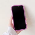 thumbnail image 3 of Compatible with iPhone 11 Case,Cute Curly Wave Frame Design Circle Camera Protection,Soft Slim Silicone Aesthetic Cool Case for Women and Girls-Purple, 3 of 11