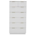 thumbnail image 4 of Hassch 7 Drawers Dresser for Bedroom, Chest of Drawers, Clothes Storage Organizer for Closet, Hallway, Living Room, White, 4 of 10
