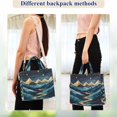 thumbnail image 4 of FORMRS Womens Corduroy Tote Bag Crossbody Shoulder Handbag with Pocket, Dark Mountains, 4 of 7