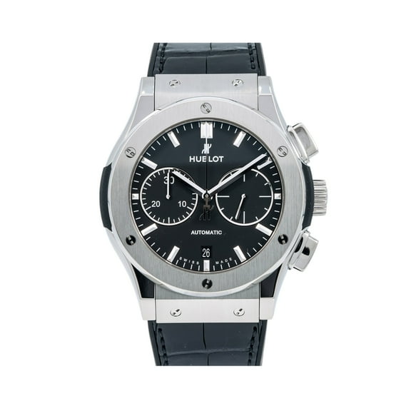 Pre-Owned Hublot Classic Fusion Chronograph 521.NX.1181.LR 45mm Black Dial