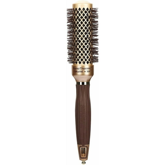 Olivia Garden NanoThermic Ceramic   Ion Round Thermal Hair Brush NT-34 (1 1/4")
