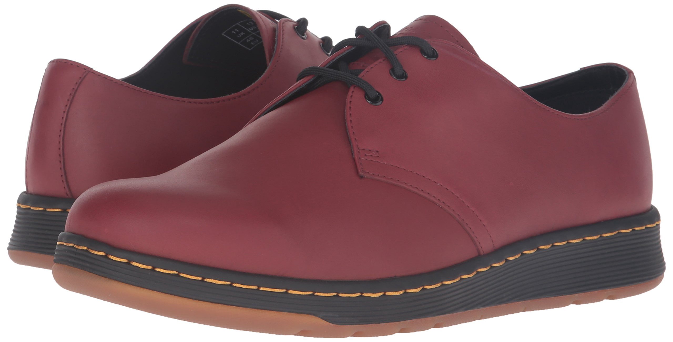Dr. Martens Cavendish Shoes Cherry Red - Walmart.com