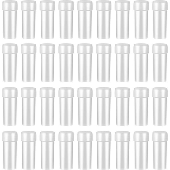 100pcs Small Plastic Bottles, 5ml Empty Pill Bottles Clear Vials with Caps Small Sample Lab Plastic Test Tubes for Travel Storage Portable Lab Supplies