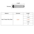 thumbnail image 2 of 5/16-Inch x 1-1/2-Inch Dowel Pins, Heat Treated Alloy Steel for Extra Hardness, Bright Finish and Accurate Alignment 10pcs, 2 of 6