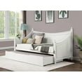 thumbnail image 5 of LHYY Transitional Style Twin Daybed Molding Design White Finish Mattress Ready Poster Design With Finials Solid Wood Structure, 5 of 6