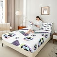 thumbnail image 4 of Castle Fairy Soccer Full Size Sheets for Kids Teens,Ball Gamer Bed Sheets, 4 of 7