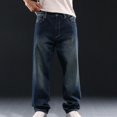 thumbnail image 6 of Dovford Men's Baggy Jeans with Cargo Pockets Loose Fit Hip Hop Denim Work Pants Wide Leg Streetwear, 6 of 7