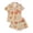 R131-Khaki, variant on RMGVDSD Women's Pajama Sets Short Sleeve Top and Short Sleeve Shorts Halloween Pajamas Fashion Sleepwear Casual Loungewear Set