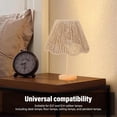 thumbnail image 4 of YoGold Small Rattan Lamp Shade – Boho Woven Drum Lampshade, Rope Design for Table Floor Lamp (Natural), 4 of 8