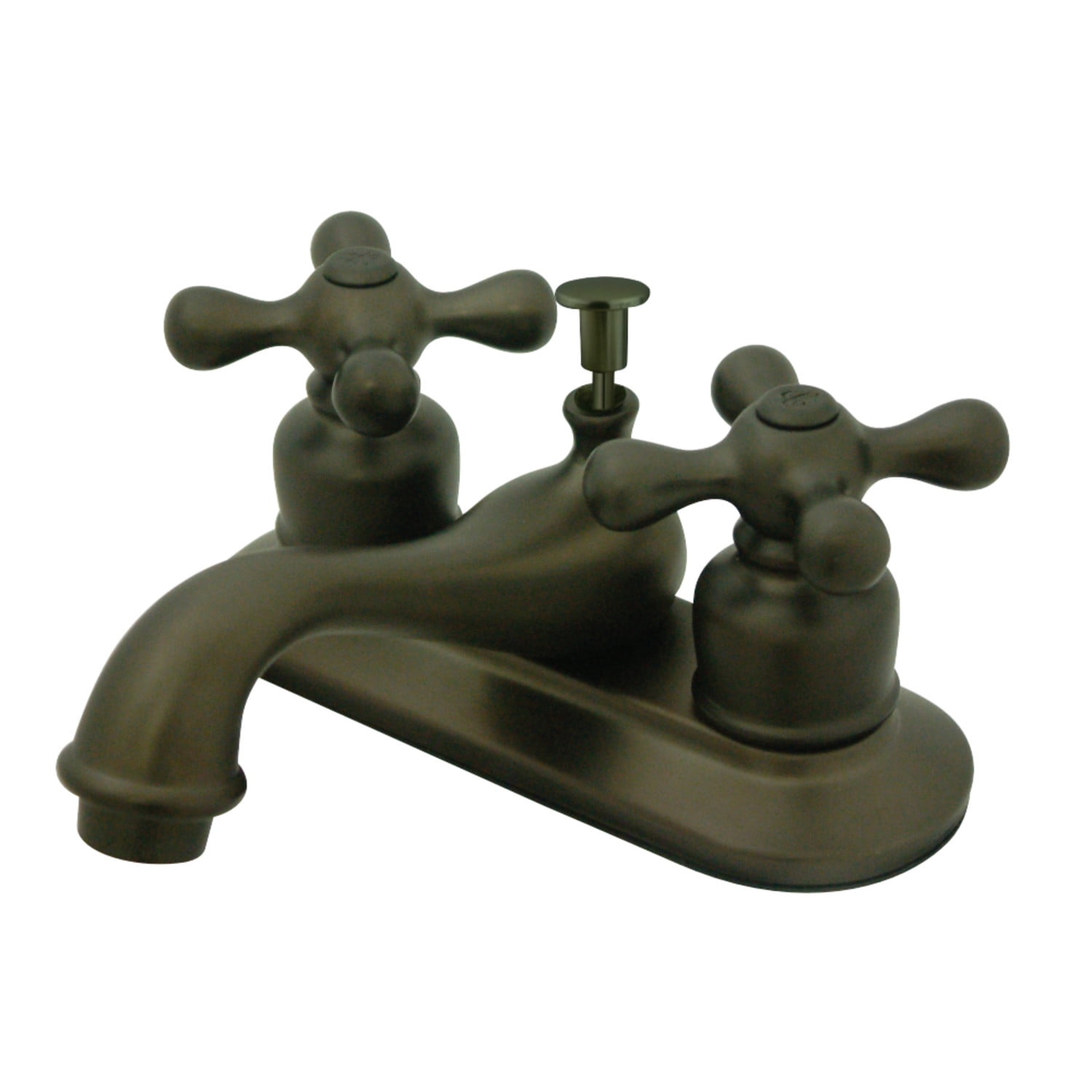 Kingston Brass KB605AX Restoration 4 in. Centerset Bathroom Faucet, Oil Rubbed Bronze