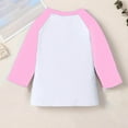 thumbnail image 3 of LIaqionyy Girls Boys 3/4 Sleeve Shirt Tee Kids Crew Neck T Shirts Color Block Tops Casual Soft Tees, 3 of 7