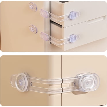 Baby Proof Me Magnetic Safety Lock Kit 6 Locks + 2 Keys, 3M Adhesive Easy Installation, Baby Proofing Magnetic Locks For Cabinets And Drawers