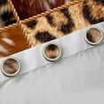 thumbnail image 4 of Feelyou Rustic Cheetah Print Black Out Curtains, Western Curtains Pack of 2 (42x63 Each), 4 of 6