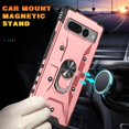 thumbnail image 5 of Shockproof Magnetic With Ring Holder Cover Case compatible Google Pixel 7 Pro Cheap and fine, 5 of 5