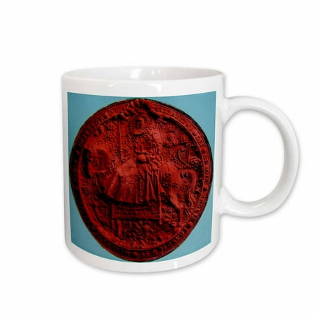 3dRose Queen Elizabeth I Great Seal British History Museum Studies - Ceramic Mug,