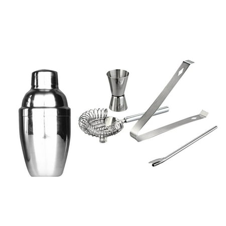5Pcs/Set Cocktail Shaker practical Stainless Steel Bartender Tool Mixer Drink Bar