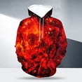 thumbnail image 2 of IWRICH 3D Printed Plus Size Hoodies for Men Oversize Baggy Hooded Sweatshirts Long Sleeve Pullover Tops with Pocket Red XXXL, 2 of 5