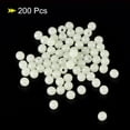 thumbnail image 3 of Uxcell 5mm Round Soft Plastic Luminous Glow Fishing Beads Tackle Tool White 200 Pieces, 3 of 5