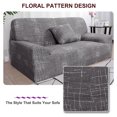 thumbnail image 2 of PiccoCasa 3 Seater Sofa Slipcover Spandex Couch Cover, Large Gray, 2 of 7