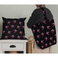 thumbnail image 5 of Soimoi Black Rayon Fabric Watercolor Macaw Parrot & Triangle Geometric Decor Fabric Printed Yard 56 Inch Wide, 5 of 5